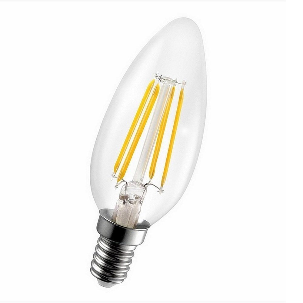Ecolıte Vıntage Candle 4W Led Vıntage Şeffaf Mum Ampul 470 Lümen  25.000 H 2700K Sarı Işık