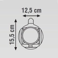 K2 30W E27 Ledli Küre Ampul