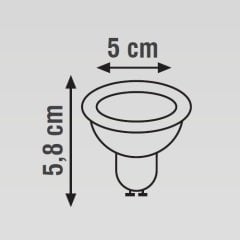 K2 5W Gu10 Ledli Spot Ampul