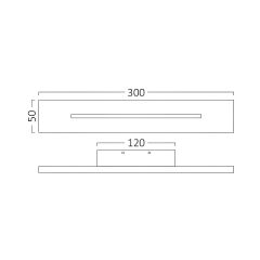 Braytron-Leva-Wl300-10w-Rct-Blc-3000k-Wall Lıght