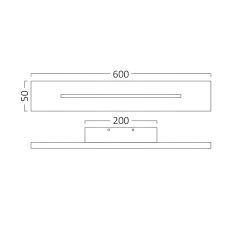 Braytron-Leva-Wl600-20w-Rct-Blc-3000k-Wall Lıght