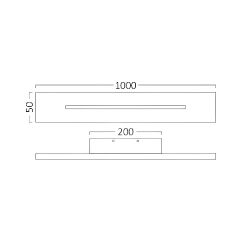 Braytron-Leva-Wl1000-30w-Rct-Blc-3000k-Wall Lıght