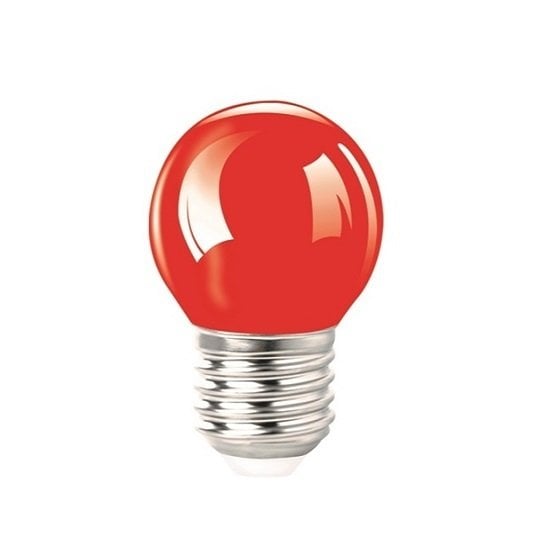 Ecolıte Color Bulb 1W Led P45 Gece  Ampulü  Kırmızı 25.000 H