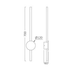 Braytron-Tıny-Wl700-16w-Blc-3000k-Wall Lıght