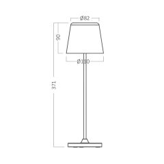 Braytron Tower 3w 3000k Beyaz Ip44 Led Masa Lambası