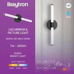 Braytron-Lıly-C-450-7w-3ın1-Blc-Ip44 Mırror Lamp