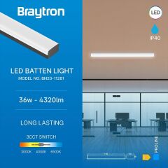Braytron Prolıne 36w 3cct Siyah Bant Armatür