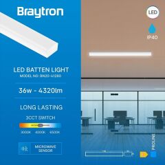 Braytron Prolıne 36w Cct Sensörlü  Ip40 Beyaz Armatür