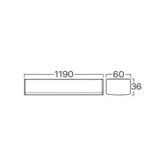 Braytron Prolıne 36w Cct Sensörlü  Ip40 Beyaz Armatür