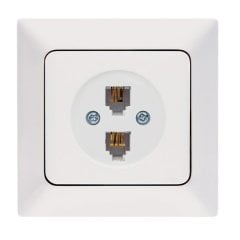 Ne-Ad Aras İkili Numeris Tel.Prizi (Cat3+Cat3) (Çerçeve Hariç)