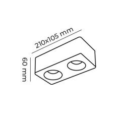 MOL2423 VERONA SERİSİ SIVA ÜSTÜ İKİLİ LED SPOT