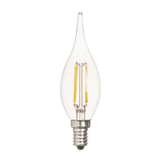K2 4W E14 Led Flamanlı Kıvrık Buji Ampul