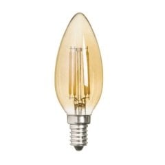 K2 4W E14 Led Flamanlı Buji Ampul 2700K Sarı Işık