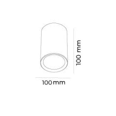 MOL355 ROLL SERİSİ DIŞ MEKAN SIVA ÜSTÜ GU10 DUYLU