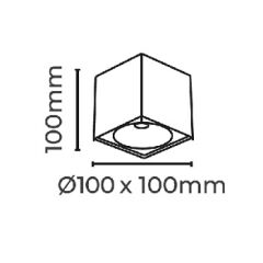 MOL361-4 KARE SIVA ÜSTÜ GU10 DUYLU SPOT