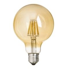 K2 6W E27 G95 Led Flamanlı Ampul 2700K Sarı Işık