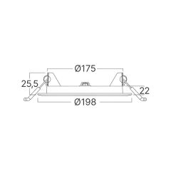 Braytron SMD-CRP 15w 3cct Ip40 Sıva Altı Pc Ledli Panel