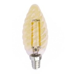 K2 4W E14 C35 Led Flamanlı Mum Ampul 2700K Sarı Işık