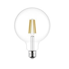 K2 6W E27 G95 Led Flamanlı Şeffaf Glop Ampul 2700K Sarı Işık