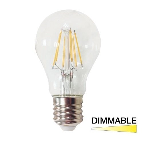 K2 4W E27 A60 Led Flamanlı Dimedilebilir Normal Ampul 2700K Sarı Işık