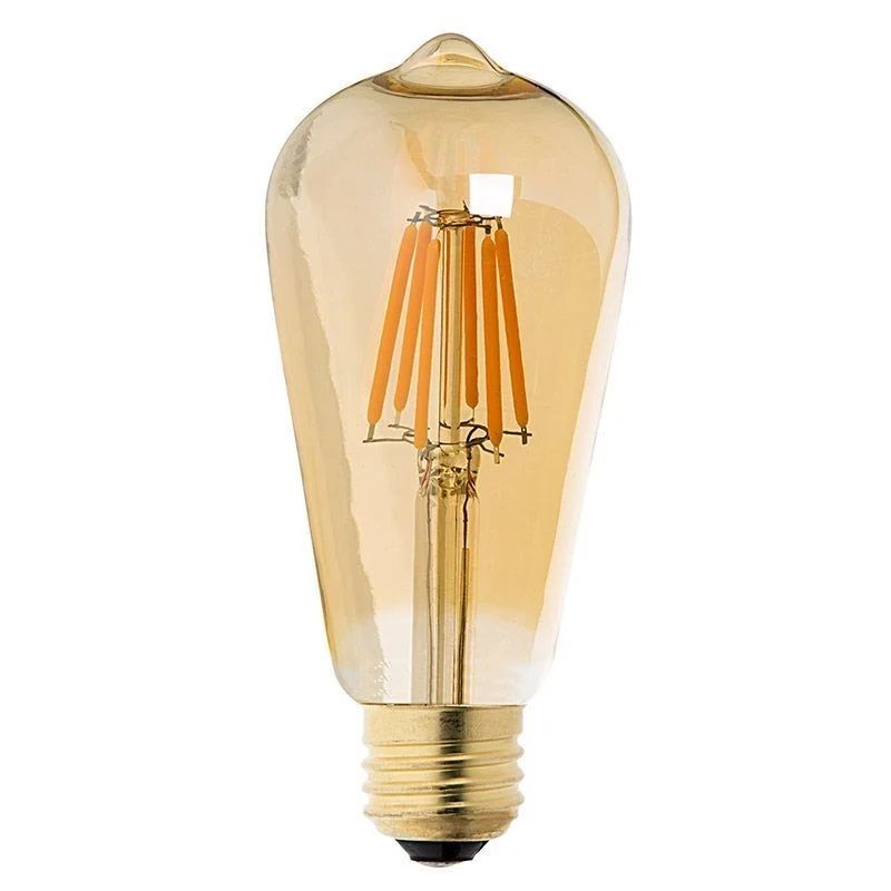 Ecolıte Led Vıntage Gold St64 E27 9,5W Ampul 220V Gold Cam 1800K