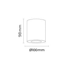 MOL364 YUVARLAK SIVA ÜSTÜ GU10 DUYLU SPOT