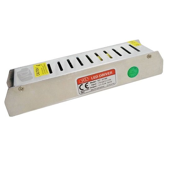Ycl 8.5A.100W.Slim Kasa İç Mekan Led Trafosu 12V.
