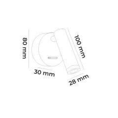 MOL8038 DELUX YATAK BAŞI LED APLİK SIVA ÜSTÜ