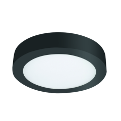 İnoled 24W Siyah 3000K 1840Lm Sıva Üstü Yuvarlak Led Panel Armatür