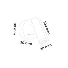 MOL8037 DELUX YATAK BAŞI LED APLİK SIVA ÜSTÜ