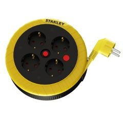 Stanley St-H Kompakt Kaset Ip20 4 Soketli 5 Metre Makaralı Kablo / 3X1,5Mm