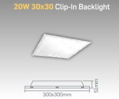 Lamptıme 201640 12W 30*30 Clıp In Backlıght Armatür 6500K