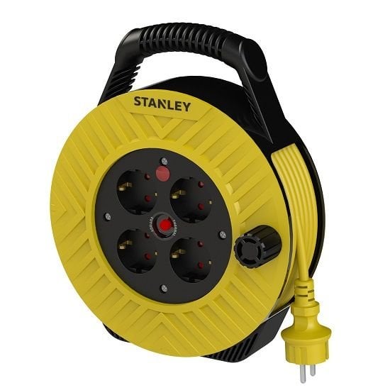 Stanley St-H Ev Tipi Ip20 4 Soketli 15 Metre Makaralı Kablo / 3X1,5Mm