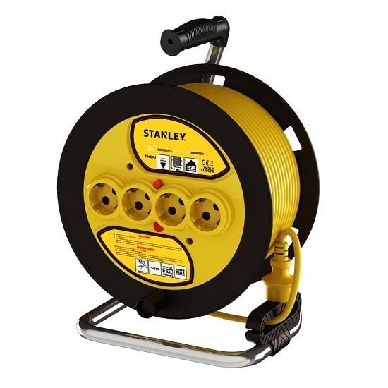 Stanley St-E Ip20 4 Soketlı 50 Metre Makaralı Kablo / 3X1,5Mm