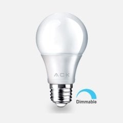 Ack 10 W 6500K E27  A60 Dimmerlenebilir Led Ampul