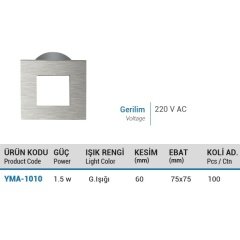 Ycl Kare Krom G.Işığı