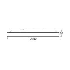 Braytron Jade 36w 5cct Jade Beyaz Yuvarlak Sıva Üstü Armatür