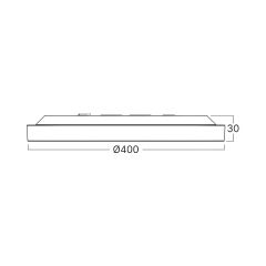 Braytron Jade  35w 5cct Jade Beyaz Yuvarlak Sıva Üstü Armatür