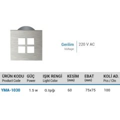 Ycl Kare Panjur G.Işığı