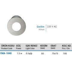 Ycl Yuvarlak Krom G.Işığı