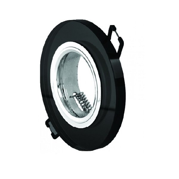 K2 Gu10 Duy Yuvarlak Mercan Siyah Gövde Cam Spot