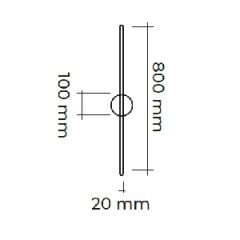 MOL8317 VİSTALUX DEKORATİF ÇUBUK APLİK 80 CM