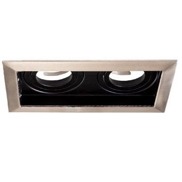 Lamptıme 221022 Led Downlıght Ikılı Kare Sıyah-S/N