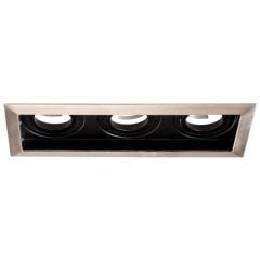 Lamptıme 221023 Led Downlıght Üçlü Kare Sıyah-S/N