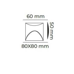 MOL9077 VETRA SERİSİ 3 WATT MERDİVEN AYDINLATMASI SENSÖRLÜ
