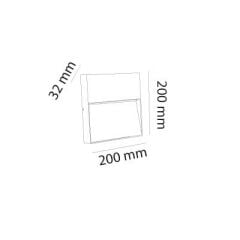 MOL9096 VİSTARA SERİSİ SIVA ÜSTÜ MERDİVEN AYDINLATMA