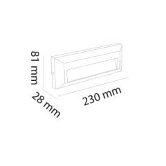 MOL9098 VİSTARA SERİSİ SIVA ÜSTÜ MERDİVEN AYDINLATMA