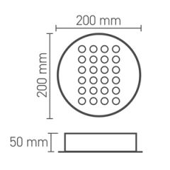 Ack 36W 35º 4080Lm Yuvarlak Aydınlatma Armatür