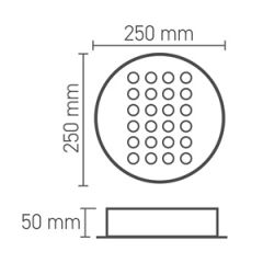 Ack 54W 35º 4210Lm Yuvarlak Aydınlatma Armatür