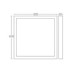 Braytron Aparat 60x60 Alüminyum Sıva Üstü Çerçeve